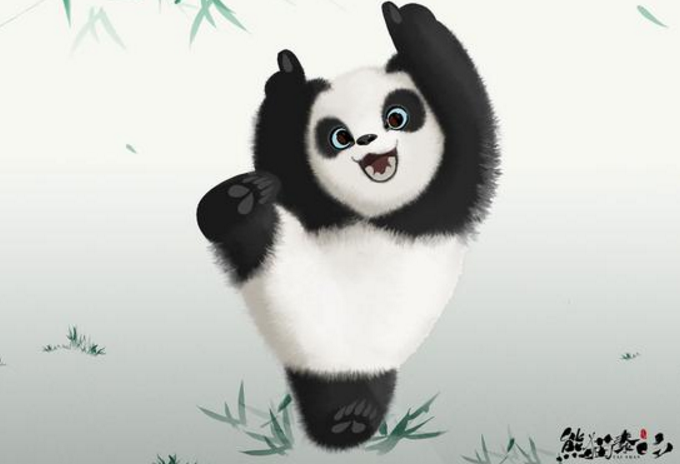 憨态可掬 电影《我从中国来之熊猫泰山》主形象亮相世博会