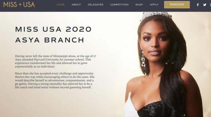 2020美国小姐出炉 冠军系22岁非裔佳丽阿斯亚•布兰奇